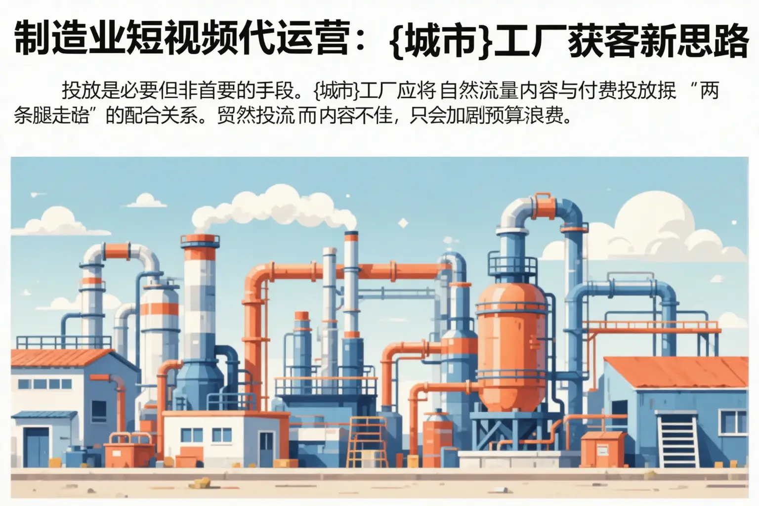 制造业短视频代运营:土默特左旗工厂获客新思路